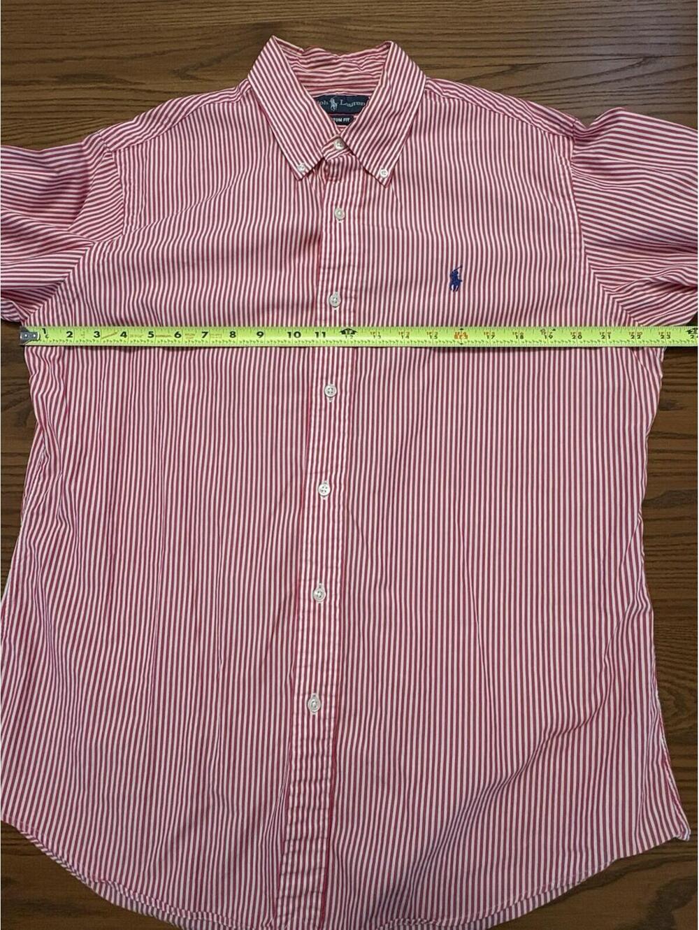 Ralph Lauren Men's Custom Fit Long Sleeve Button-Down Shirt Large - Picture 7 of 9